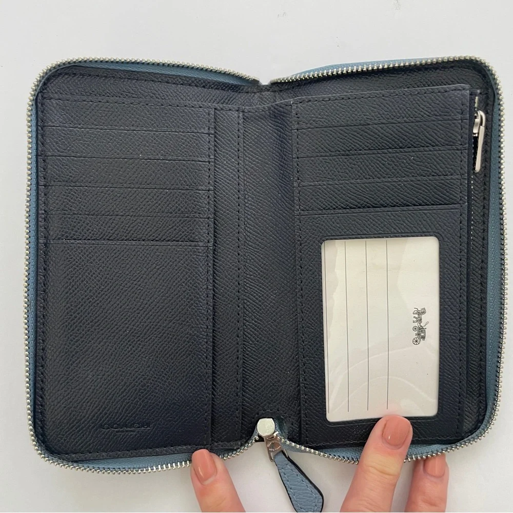 Coach Crossgrain Leather Mini Lillie Carryall Bag +matching Medium Id Zip Wallet - Picture 14 of 16